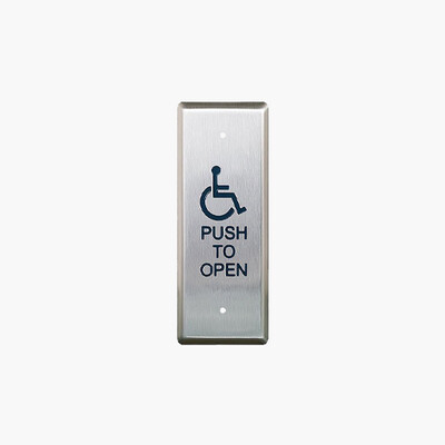 Camden CM-25-4 Narrow Push Plate Switch, Mounting WHEELCHAIR