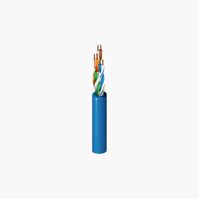 Belden 1585A 009U1000 CAT5e Plenum Cable, 24/4 Solid BC, White