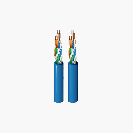 Belden 1585A 009U1000 CAT5e Plenum Cable, 24/4 Solid BC, White