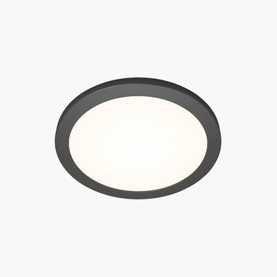 Artika Skylight PRO 12 Inch 3000K Flat Panel Light Black Matte, 6PK