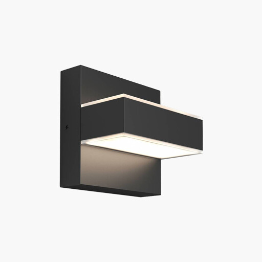 Mezzo LED Indoor and Outdoor Wall Sconce Light Matte Black