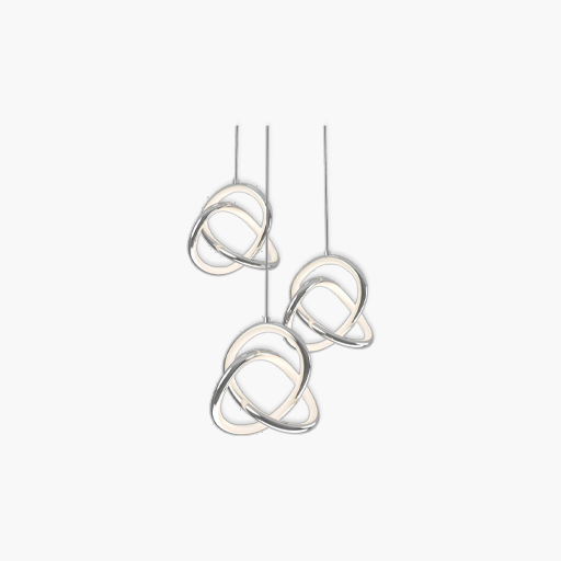 Artika Zephyr 3-Light LED Pendant Chrome