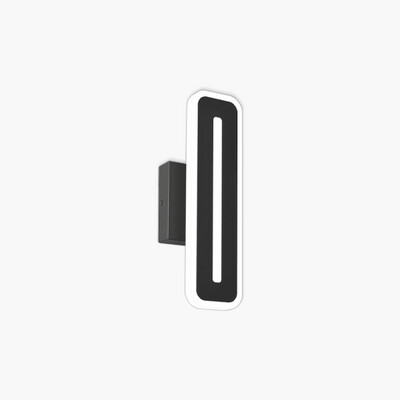 Evasion LED Outdoor Wall Light Black