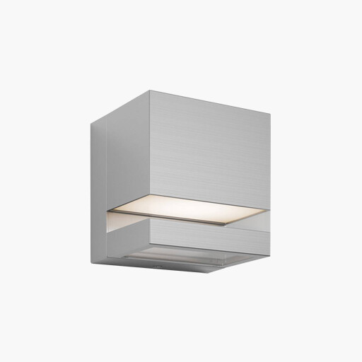 Artika Valor Square LED Indoor and Outdoor Wall Light Stainless