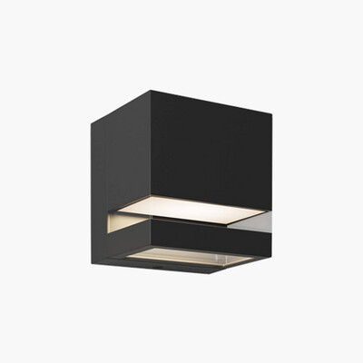 Artika Valor Square LED Indoor and Outdoor Wall Light Black