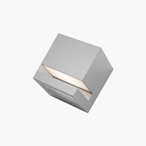 Artika Valor Square LED Indoor and Outdoor Wall Light Stainless