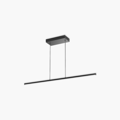 Artika Delta LED Linear Pendant 48 Inch 3CCT Black