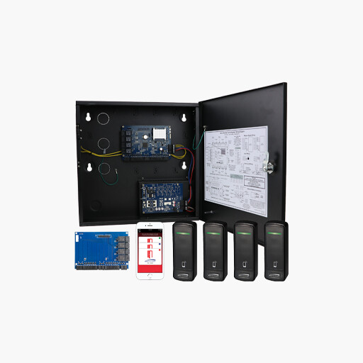 Speco ACKIT1S Scalable 4 Door Access Control Kit Black
