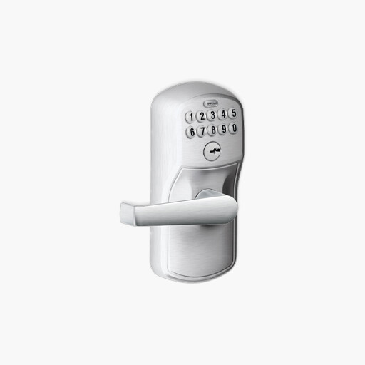 Schlage FE575 PLY 626 ELA Keypad Lever with Plymouth Satin