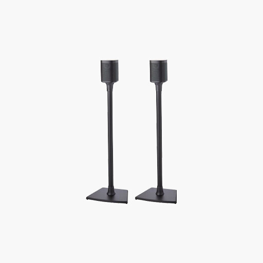 Sanus WSS22 34" Wireless Speaker Stands for Sonos One, Black