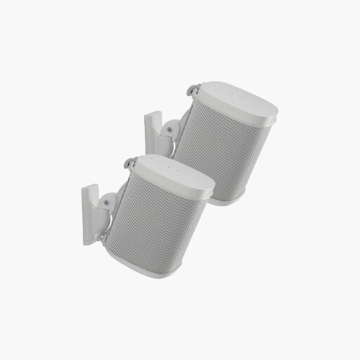 Sanus WSWM22-W1 Adjustable Wall Mount for Sonos One. Pair, White