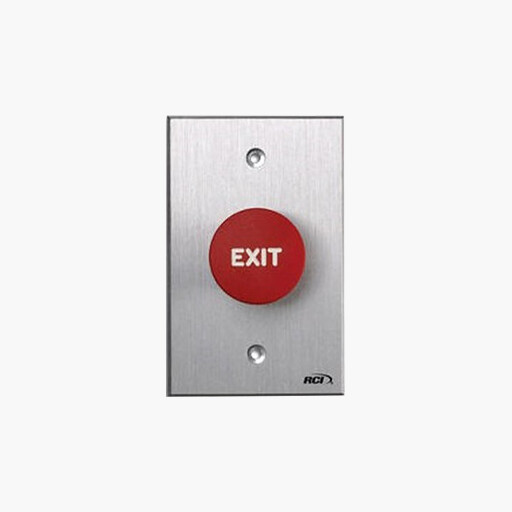 RCI 908REXMOX32 Exit Push Button, Red