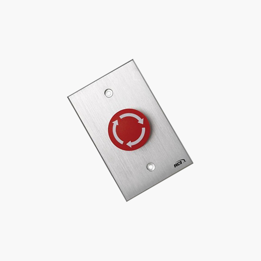 RCI 919 Rotary Release Pushbutton, Brushed Anodized Aluminum