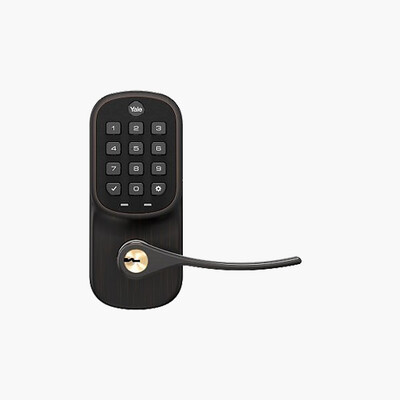 Yale YRL216-ZW2-0BP Assure Lever Push Button Keypad Lever Lock