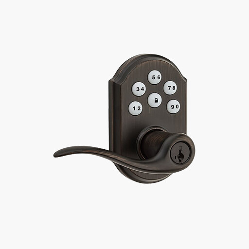 Weiser GED14550 SmartCode 5 Lever Electronic Lock Z-Wave Bronze