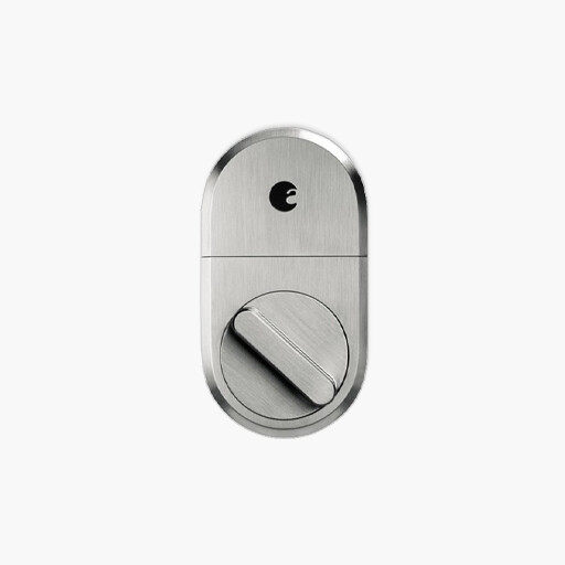 August Smart Lock Plus Connect Satin Nickel