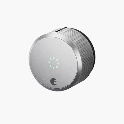 August Smart Lock Pro, 3rd Gen with Z-Wave, Silver