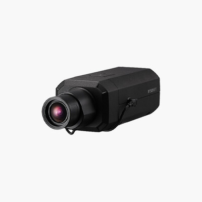 Hanwha PNB-A6001 P-Series 2MP WDR Box AI IP Camera, Black