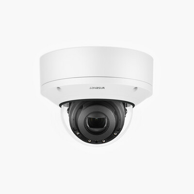 Hanwha XND-6081RV X-Series 2MP IR Indoor Vandal Dome, 2.8-12mm