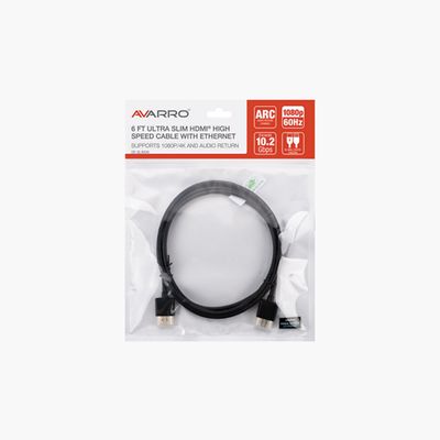 Avarro 0E SLIM06 6 Ft Ultra Slim 1080p HDMI High Speed Cable
