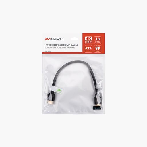Avarro 0E HDMIP1 1 Ft UHD 4K HDMI Cable with Ethernet