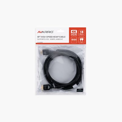 Avarro 0E HDMIP6 6 Ft UHD 4K HDMI Cable with Ethernet