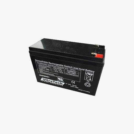 UlltraTech IM-1270 12V, 7Ah SLA Battery, F1 Terminal