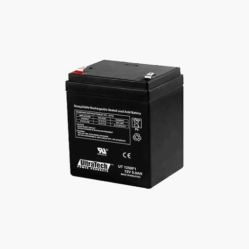 UltraTech IM-1240 12V, 4.5Ah SLA Battery, F1 Terminal