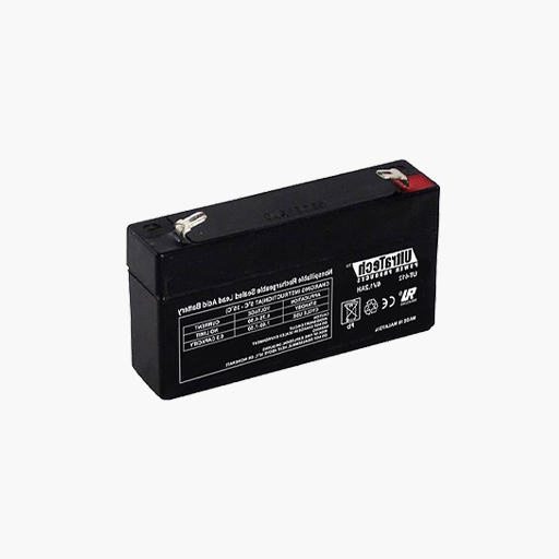 UltraTech IM-612 6V, 1.2Ah SLA Battery, F1 Terminal