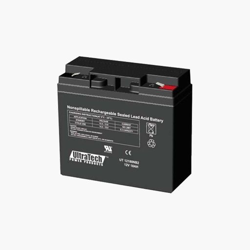 UltraTech IM-12180 12V, 18Ah SLA Battery, F2 Terminal