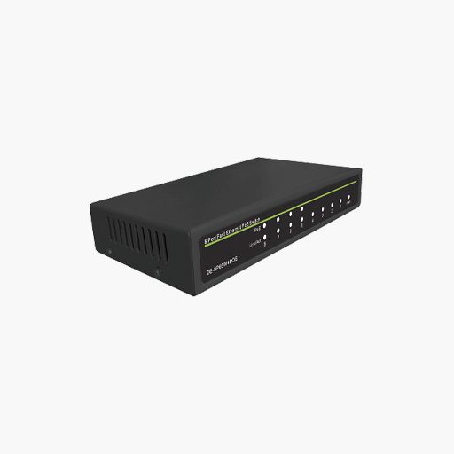 UltraTech 0E-8P65W4POE 8-Port Fast Ethernet Switch; 4-Port PoE