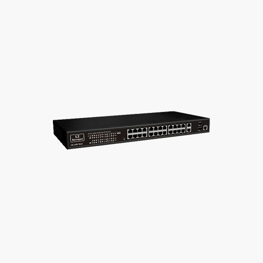 UltraTech 0E-24PRTMAN 28-Port Gigabit L2 Managed PoE Switch