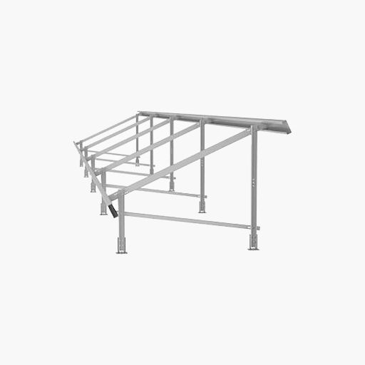 Polar Racking CoreFlex, 2 x 8 Portrait Fixed Ground Mount