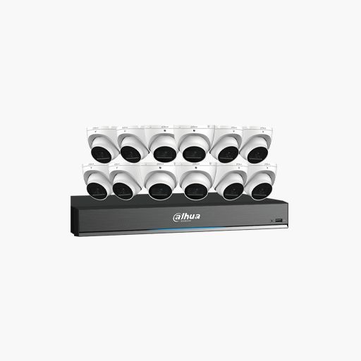 Dahua C868E124A HDCVI Security System, 13-Piece, 4K 16 Chanel Kit