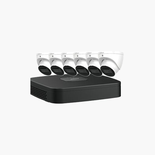 Dahua N484L62A Lite-Series E-VU Security System, 7-Piece 8 Chanel