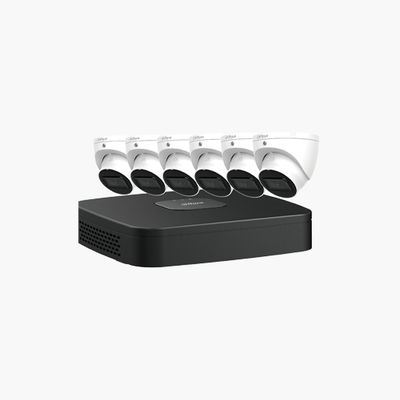 Dahua N484L62A Lite-Series E-VU Security System, 7-Piece 8 Chanel