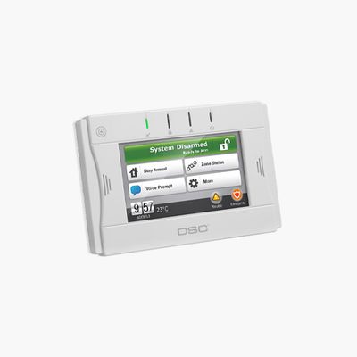 DSC WTK5504DC Wireless Touchscreen Keypad with Desk Stand