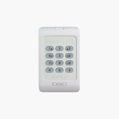 DSC PC1404RKZWH Control Panel, Yellow Backlight Keypad
