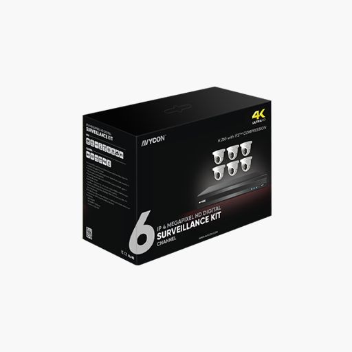 AVYCON AVK-HN81E6-3T 8MP IP Surveillance Kit with Smart Analytics