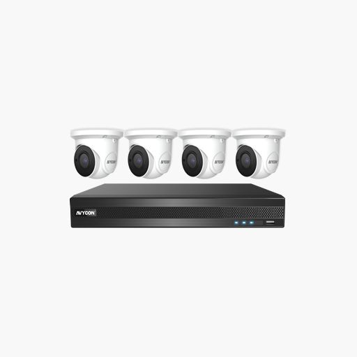 AVYCON AVK-HN41E4 5-Piece Surveillance Kit, 4-Channel DVR, 2TB HDD