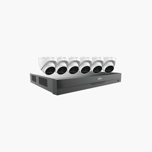 Dahua C885E62A HDCVI Security System, 7-Piece, Turret Cameras