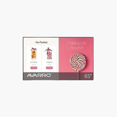 AVARRO V2-P75ES 65" Pro E Series 4K Ultra HD LED Commercial Display