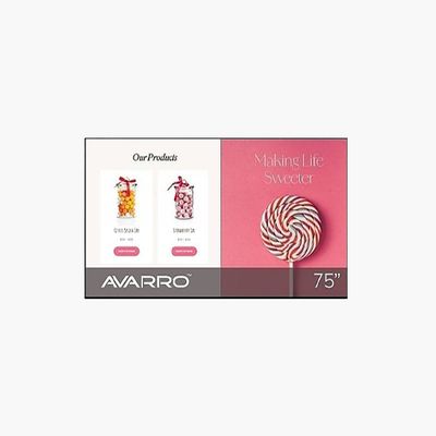 AVARRO V2-P75ES 75" Pro E Series 4K Ultra HD LED Commercial Display