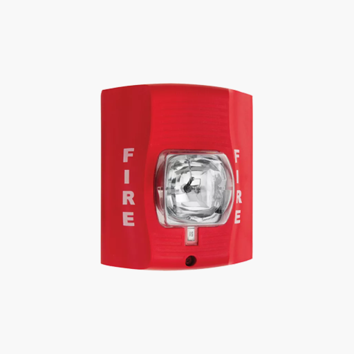 System Sensor SRKA Strobe, Wall Mount, Weatherproof, Red