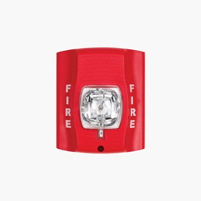 System Sensor SRKA Strobe, Wall Mount, Weatherproof, Red