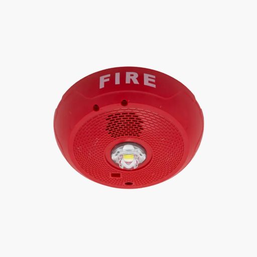 System Sensor SCRLED Series Ceiling Mount Strobe with LED, Red