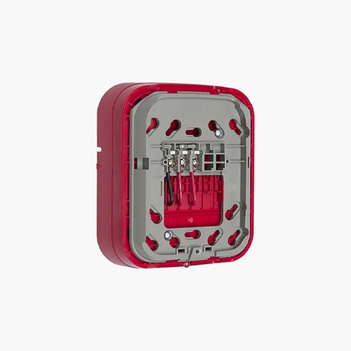 Fire-Lite WAV-RL Swift AV Base Wall Heat Detector, Red