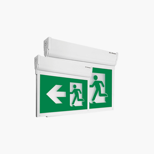 Mircom EL-7008MA Edge Lit LED Running Man Sign Aluminum