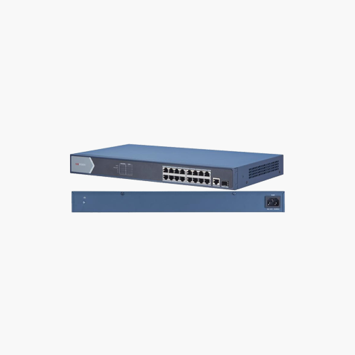 Hikvision DS-3E0518P-E 16-Port Unmanaged Gigabit PoE Switch