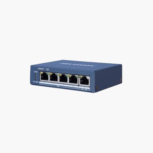 Hikvision DS-3E0505P-E 4-Port Unmanaged Gigabit PoE Switch